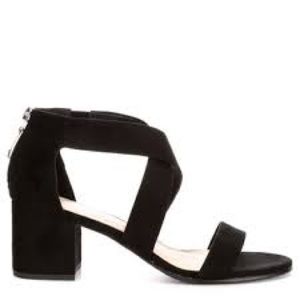 XAPPEAL Hadleigh Black Block Heel Sandal